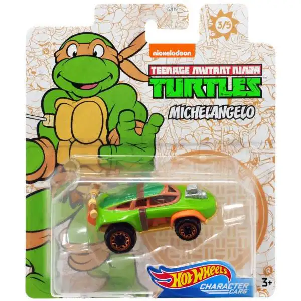 Hot Wheels Teenage Mutant Ninja Turtles Character Cars Michelangelo Diecast Car