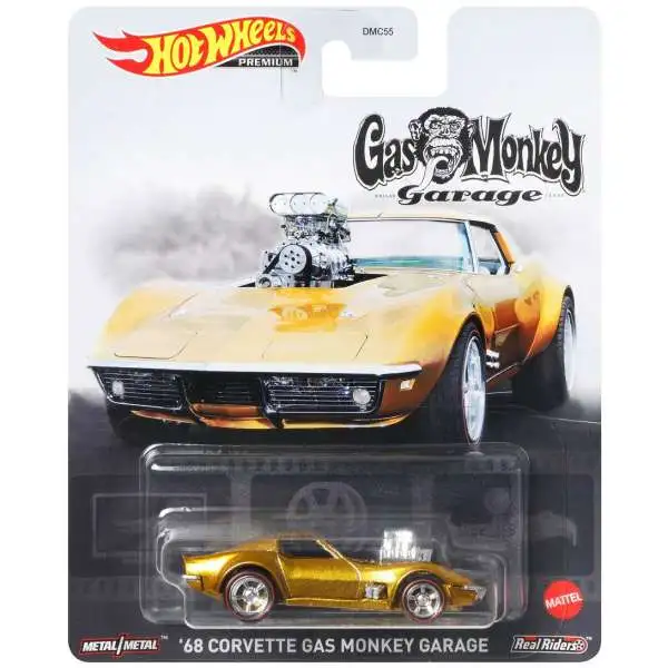 Hot Wheels Premium '68 Corvette Gas Monkey Garage Diecast Car