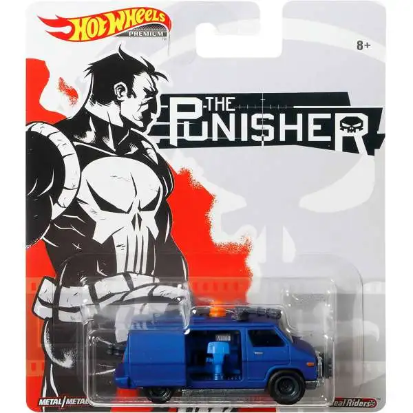 Marvel Hot Wheels Premium Punisher Van Die Cast Car