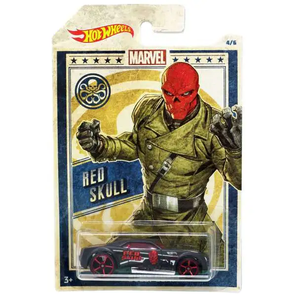 Hot Wheels Marvel Red Skull Diecast Car #4/6 [Bully Goat, Damaged Package]