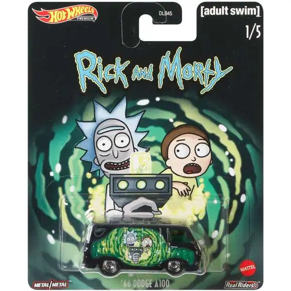 Rick & Morty Hot Wheels Premium '66 Dodge A100 Die Cast Car #1/5