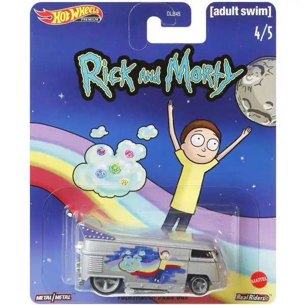 Rick & Morty Hot Wheels Premium Volkswagen Drag Bus Die Cast Car #4/5