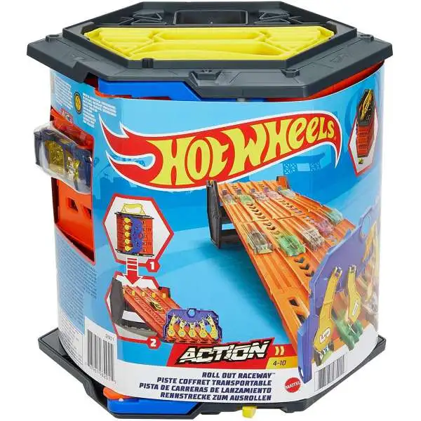 Hot Wheels Roll Out Raceway Diecast Car Playset