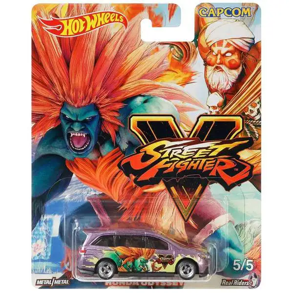 Hot Wheels Street Fighter V Honda Odyssey Diecast Car