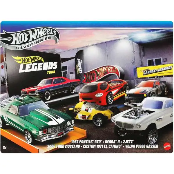 Hot Wheels Silver Series Garage of Legends 164 Diecast Car 6-Pack