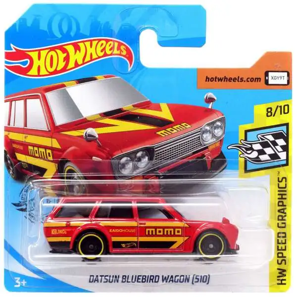 Hot Wheels HW Speed Graphics Datsun Bluebird Wagon (510) Diecast Car #8/10 [Short Card]