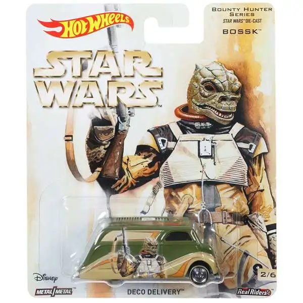 Hot Wheels Star Wars Bounty Hunter Series Deco Delivery Diecast Car [Bossk]