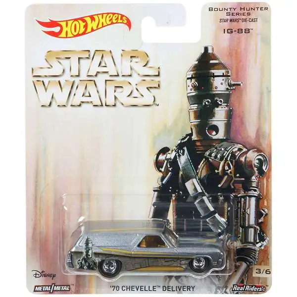 Hot Wheels Star Wars Bounty Hunter Series '70 Chevelle Delivery Diecast Car [IG-88]