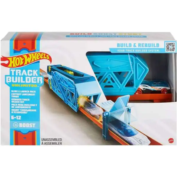 Hot Wheels Track Builder System Slide & Launch Pack Track Set [Boost, Damaged Package]
