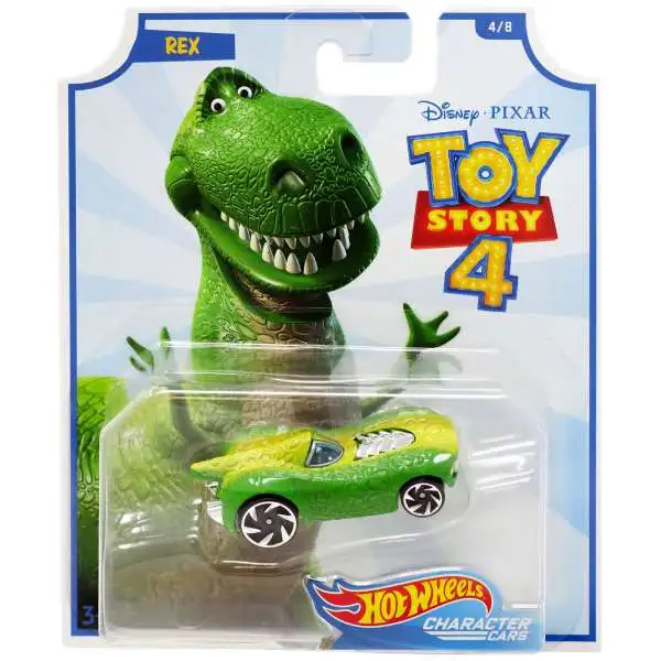 Toy Story 4 Hot Wheels Rex Diecast Car #4/8