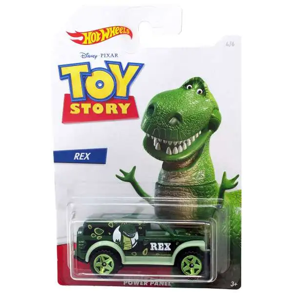 Disney / Pixar Toy Story Hot Wheels Power Panel Diecast Car #4/6 [Rex]