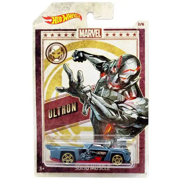 Hot Wheels Marvel Ultron Diecast Car #2/6 [Solid Muscle]