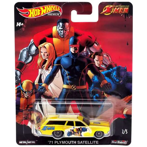 Marvel Hot Wheels Premium '71 Plymouth Satellite Die Cast Car
