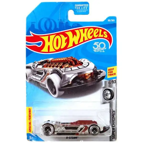 Hot Wheels Super Chromes X-Steam Die-Cast Car #6/10 [Brown & Chrome]