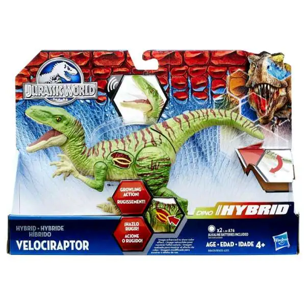 Jurassic World Dino Hybrid Growler Velociraptor Action Figure