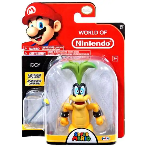 World of Nintendo Wave 12 Iggy Action Figure [with Wand, Damaged Package]