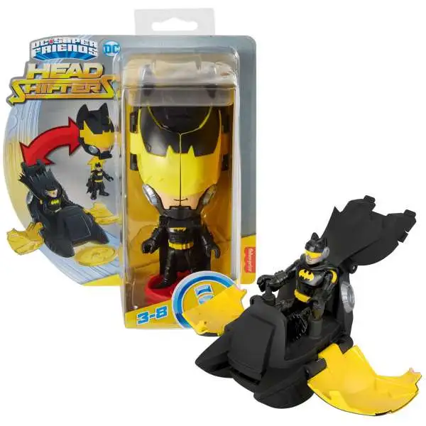 Fisher Price DC Super Friends Imaginext Head Shifters Batman & Batwing Figure Set