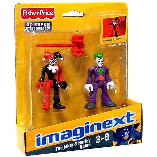 Fisher Price DC Super Friends Imaginext The Joker & Harley Quinn 3-Inch Mini Figures