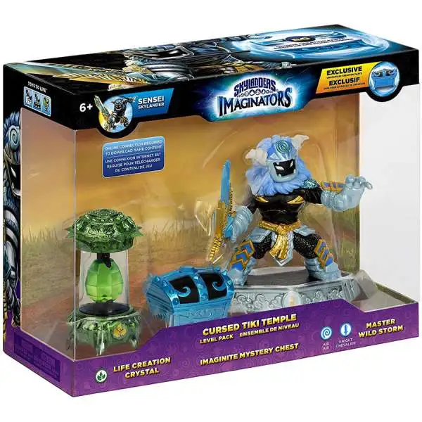 Skylanders Imaginators Cursed Tiki Temple Level Pack [Life Creation Crystal, Imaginite Mystery Chest & Master Wild Storm]