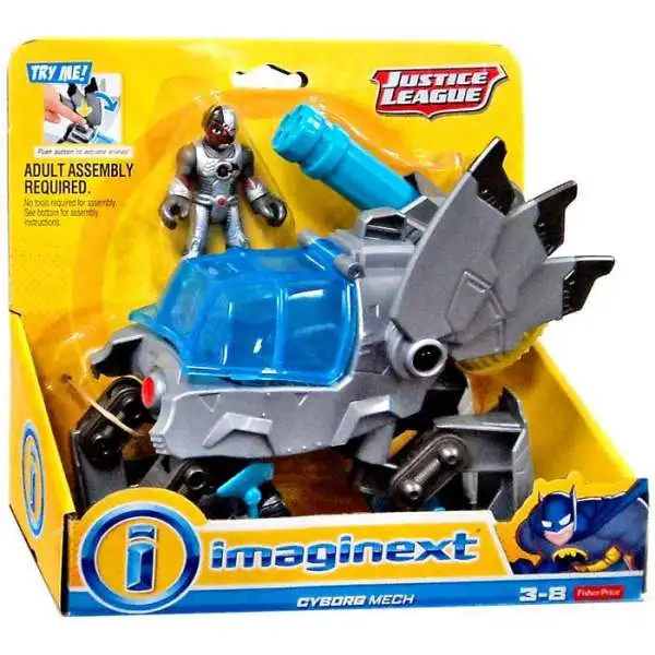 Fisher Price DC Imaginext Justice League Cyborg Mech Exclusive Mini Figure Set
