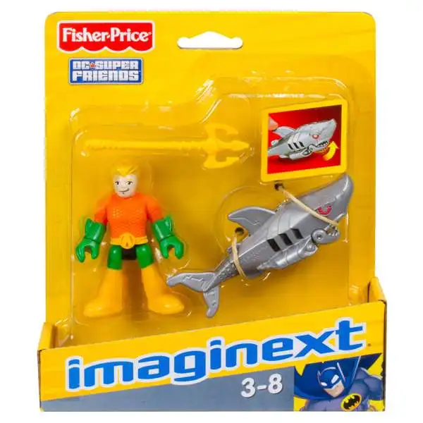 Fisher Price DC Super Friends Imaginext Aquaman & Robo Shark 3-Inch Mini Figure