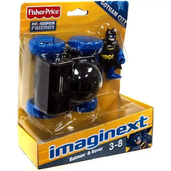 Fisher Price DC Super Friends Imaginext Gotham City Batman & Rover Exclusive 3-Inch Figure Set