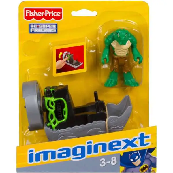 Fisher Price DC Super Friends Imaginext K. Croc 3-Inch Figure Set
