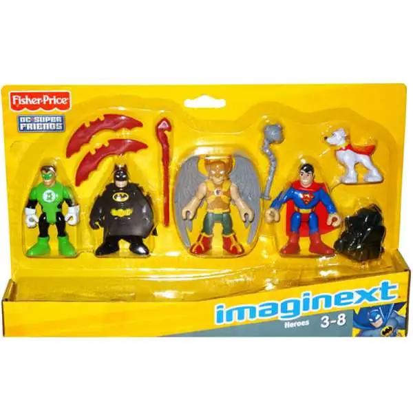 Fisher Price DC Super Friends Imaginext Heroes 3-Inch Mini Figure Set