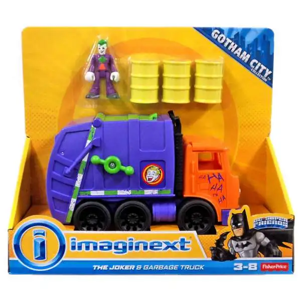 Fisher Price DC Super Friends Imaginext The Joker Garbage Truck