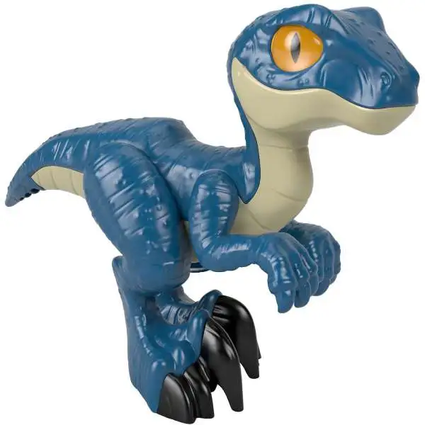 Fisher Price Jurassic World Imaginext XL Raptor Figure [Blue]