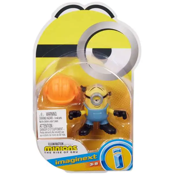 Fisher Price Despicable Me Minions: Rise of Gru Imaginext Stuart with Hard Hat Mini Figure