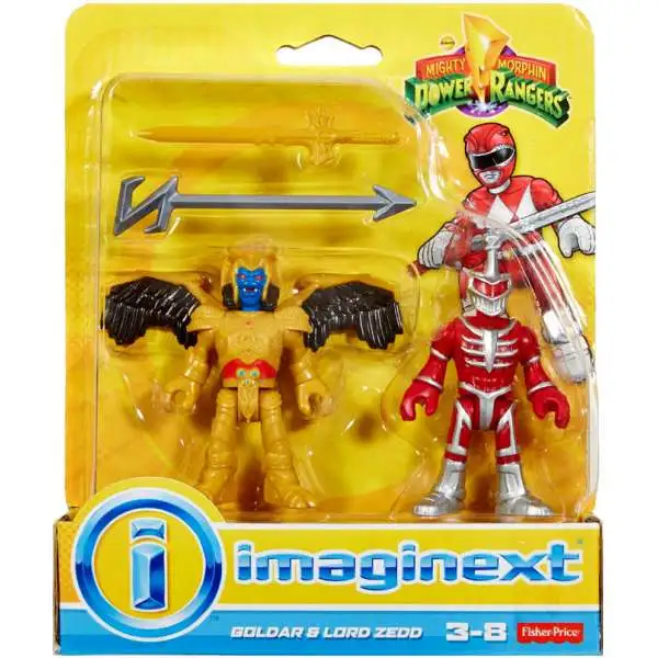 Fisher Price Power Rangers Imaginext Mighty Morphin Goldar & Lord Zedd Mini Figure 2-Pack