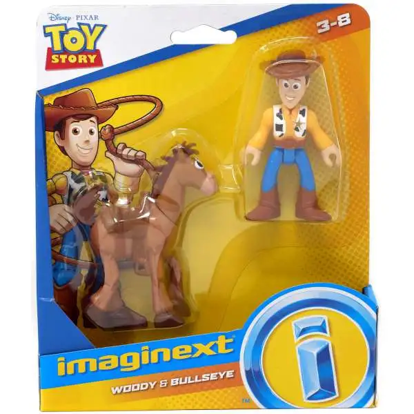 Fisher Price Disney / Pixar Imaginext Toy Story Woody & Bullseye Figure Set