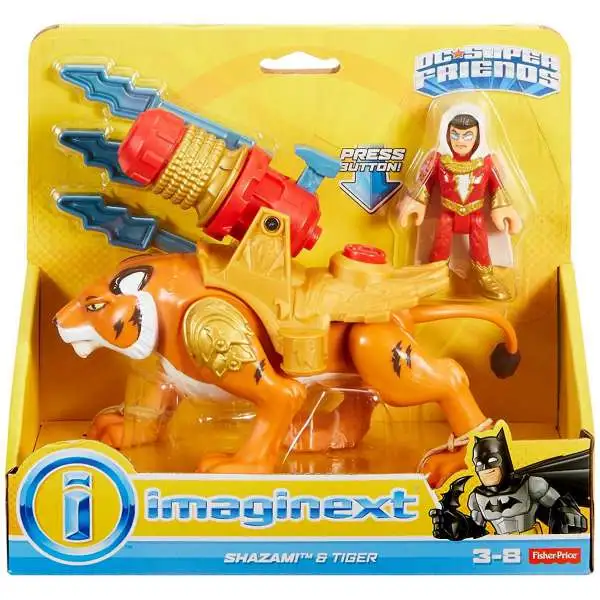 Fisher Price DC Super Friends Imaginext Shazam! & Tiger 3-Inch Figure Set