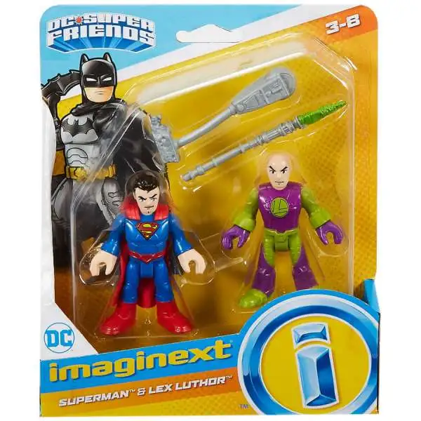 Fisher Price DC Super Friends Imaginext Superman & Lex Luthor Figure Set
