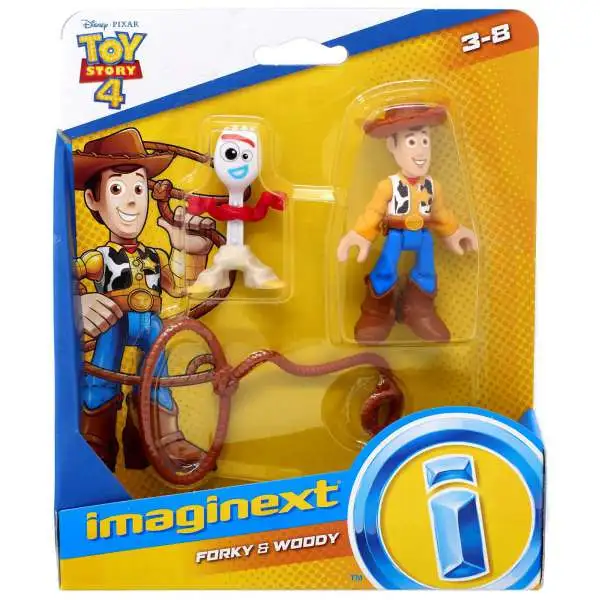 Fisher Price Disney / Pixar Imaginext Toy Story 4 Forky & Woody Figure Set
