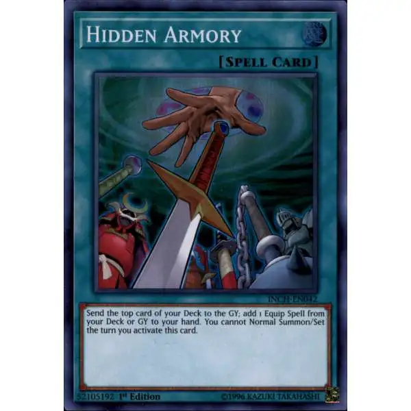 YuGiOh Trading Card Game The Infinity Chasers Super Rare Hidden Armory INCH-EN042