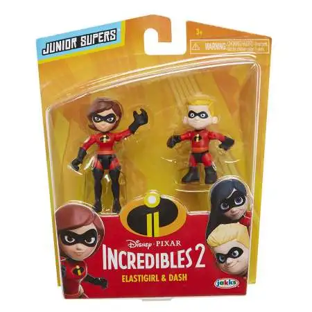Disney / Pixar Incredibles 2 Junior Supers Elastigirl & Dash 3-Inch Mini Figure 2-Pack
