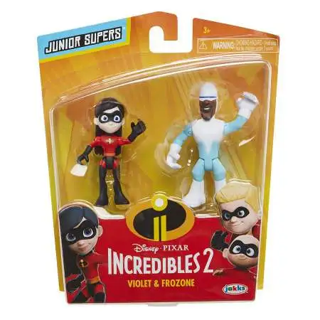 Disney / Pixar Incredibles 2 Junior Supers Violet & Frozone 3-Inch Mini Figure 2-Pack