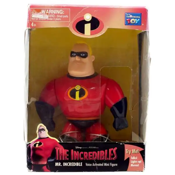 Disney / Pixar Incredibles Mr. Incredible Action Figure [Voice Activated, Damaged Package]
