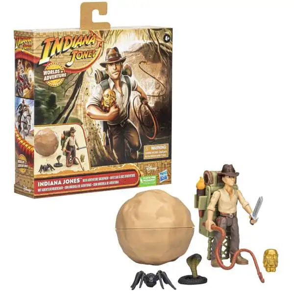 World of Adventure Indiana Jones 2.5-Inch Figure Set [with Adventure Backpack]