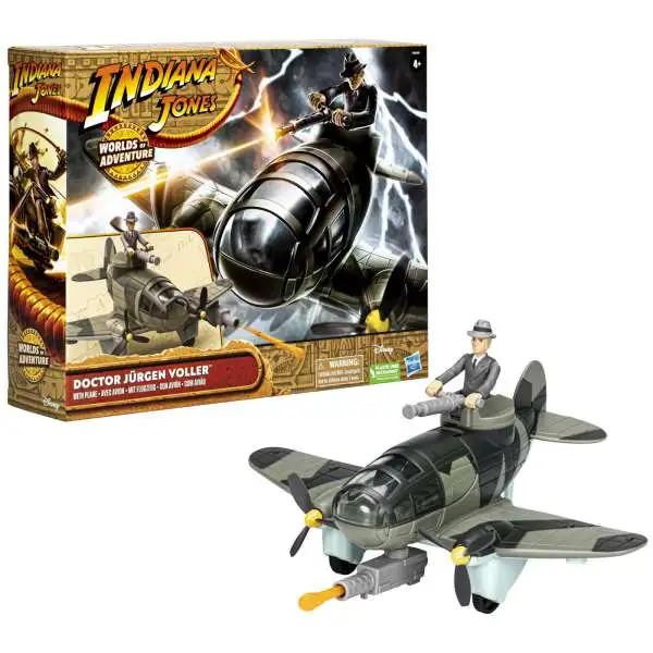 Indiana Jones World of Adventure Doctor Jurgen Voller 2.5-Inch Figure Set [with Plane]