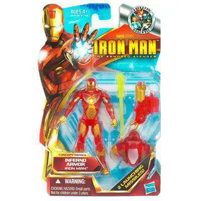 The Armored Avenger Concept Series Inferno Armor Iron Man Action Figure #3