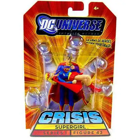 DC Universe Crisis Infinite Heroes Series 1 Supergirl Exclusive Action Figure #43 [Battle Damaged]