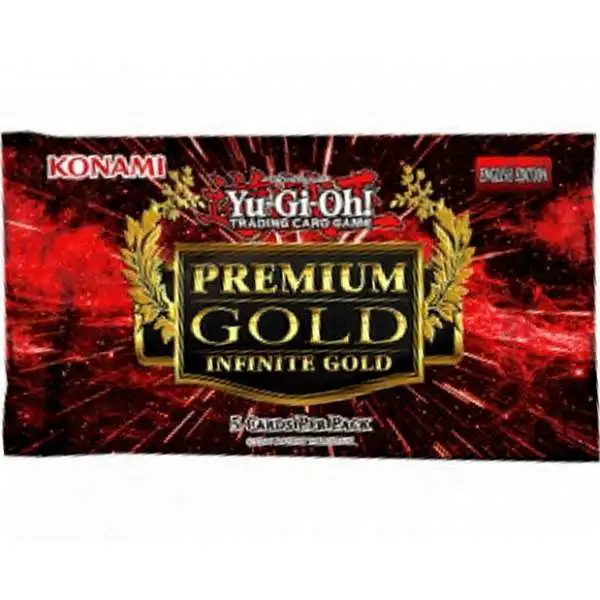 YuGiOh Premium Gold Infinite Gold Booster Pack [5 Cards]