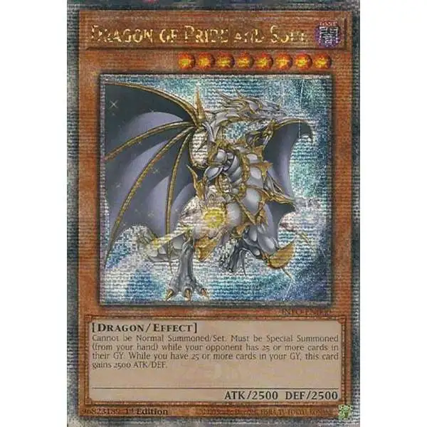 YuGiOh Trading Card Game The Infinite Forbidden Quarter Century Secret Rare Dragon of Pride and Soul INFO-EN000