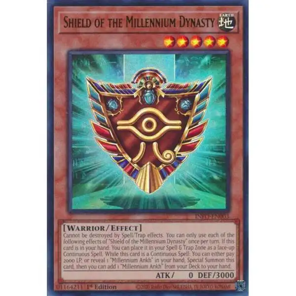 YuGiOh Trading Card Game The Infinite Forbidden Ultra Rare Shield of the Millennium Dynasty INFO-EN003