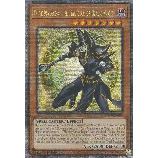yugioh card black magician Trading Game The Infinite Forbidden Single Card Quarter Century Secret Rare Dark the Magician of Magic INFO-EN006 You can only activate each effect of Magician of Black Chaos MAX once per turn. Dark Magician -pharaoh's Servant Full