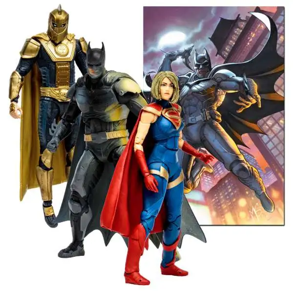 McFarlane Toys DC Multiverse Gold Label Collection Batman, Dr. Fate & Supergirl Exclusive Action Figure 3-Pack [Injustice 2]