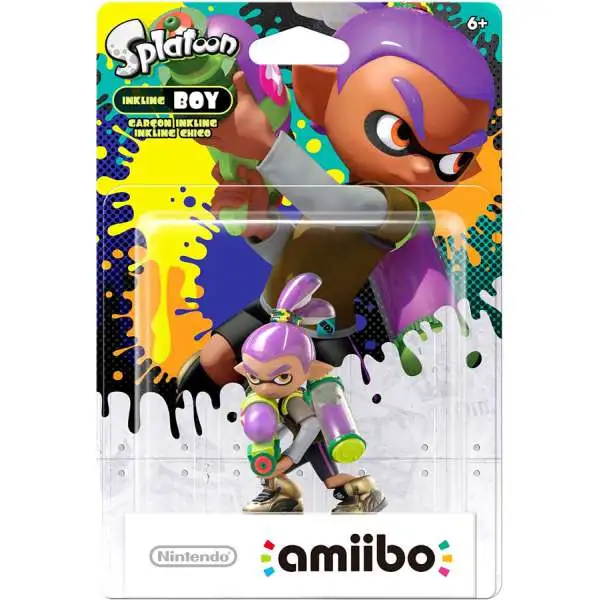 Nintendo Splatoon Amiibo Inkling Boy Mini Figure [Purple]